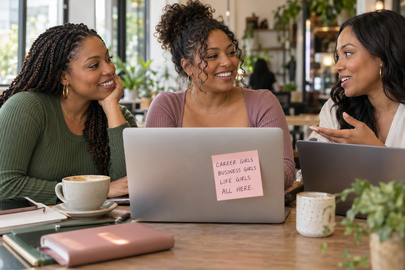 Women connecting